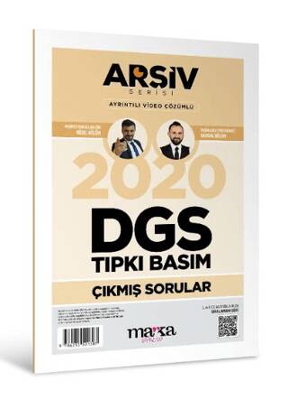 2020 DGS Arşiv Serisi Tıpkı Basım Çıkmış Sorular - 1