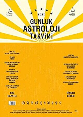 2020 Günlük Astroloji Takvimi - 1