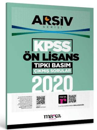 2020 KPSS Ön Lisans Arşiv Serisi Tıpkı Basım Çıkmış Sorular - 1