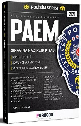 2020 PAEM Polis Amirleri Eğitim Merkezi Sınavına Hazırlık Konu Kitabı Konu Testleri Ve 10 Deneme Sınavı - 1