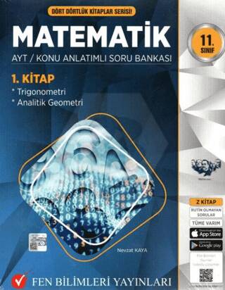 11. Sınıf Dört Dörtlük Kitaplar Serisi Matematik AYT Konu Anlatımlı Soru Bankası 4 Kitap Set - 1
