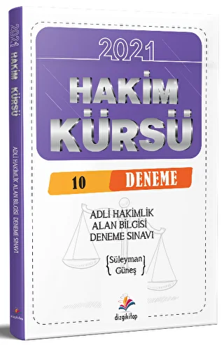 2021 Adli İdari Hakimlik Hakim Kürsü Alan Bilgisi 10 Deneme - 1