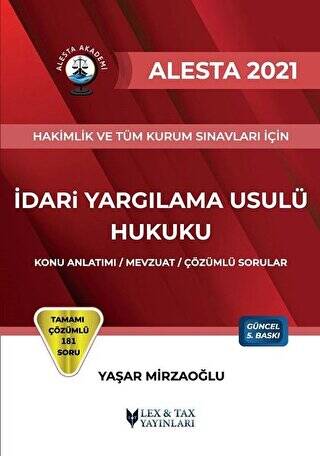 2021 Alesta İdari Yargılama Usulü Hukuku - 1