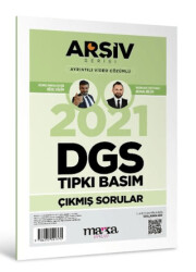 2021 DGS Arşiv Serisi Tıpkı Basım Çıkmış Sorular - 1