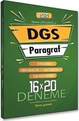 2021 DGS Paragraf Sözel Bölüm 16x20 Deneme - 1