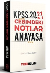 2021 KPSS Cebimdeki Notlar Anayasa - Yediiklim Yayınları
