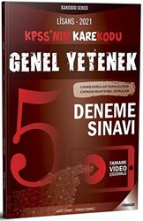 2021 KPSS Lisans Genel Yetenek Video Çözümlü 5 Deneme Sınavı - 1