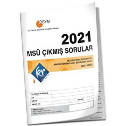 2021 MSÜ Çıkmış Sorular Tıpkı Basım Kitapçığı - 1