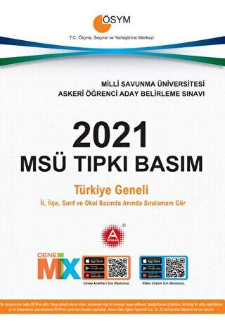 2021 MSÜ Tıpkı Basım Deneme Sınavı - 1