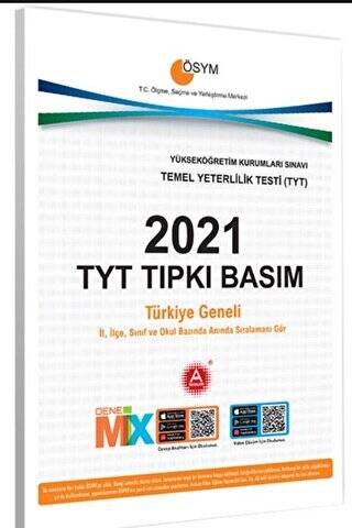 2021 TYT Tıpkı Basım Çıkmış Deneme Kitapçığı - 1