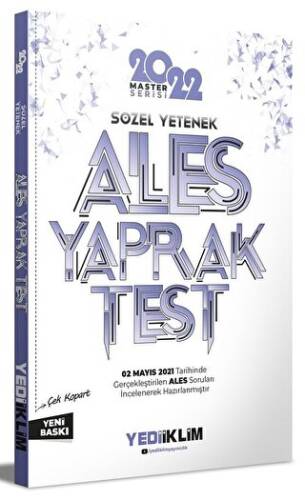 2022 ALES Sözel Yetenek Çek Kopart Yaprak Test - 1