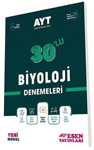 AYT Biyoloji 30`lu Deneme - 1