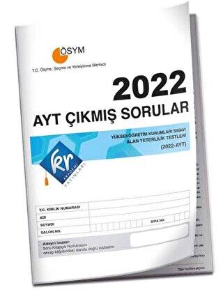 AYT Çıkmış Sorular Tıpkı Basım Kitapçığı - 1