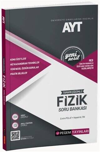 AYT Tamamı Çözümlü Fizik Soru Bankası - 1