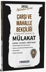 2022 Çarşı ve Mahalle Bekçiliği Sınavına Hazırlık Mülakat Soru Cevap Yöntemi - 1