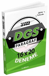 2022 DGS Paragraf Sözel Bölüm 16x20 Deneme - 1