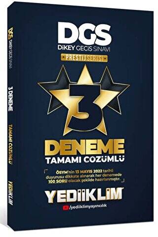 2022 DGS Prestij Serisi Tamamı Çözümlü 3 Yıldız Deneme - 1