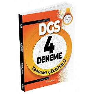 2022 DGS Tamamı Çözümlü 4 Deneme - 1