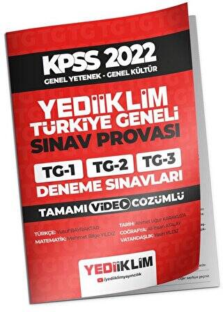 2022 Genel Yetenek Genel Kültür Türkiye Geneli Tamamı Video Çözümlü 3 Deneme - 1