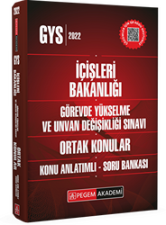 2022 GYS İçişleri Bakanlığı Görevde Yükselme ve Unvan Değişikliği Ortak Konular Konu Anlatımlı Soru Bankası - 1
