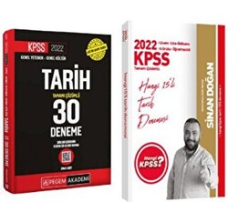 2022 Hangi KPSS Çözümlü Tarih 15 Deneme - Pegem Tarih 30 Deneme 2`li Set - 1