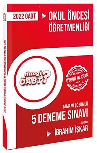 2022 Hangi ÖABT Okul Öncesi Öğretmenliği Tamamı Çözümlü 5 Deneme Sınavı - 1