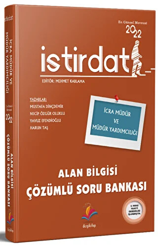 2022 İcra Müdür ve Yardımcılığı İstirdat Alan Bilgisi Soru Bankası Çözümlü - 1