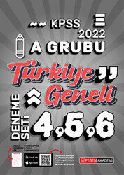 2022 KPSS A Grubu 4-5-6 3`lü Deneme - 1
