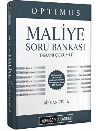 2022 KPSS A Grubu Optimus Maliye Tamamı Çözümlü Soru Bankası - 1