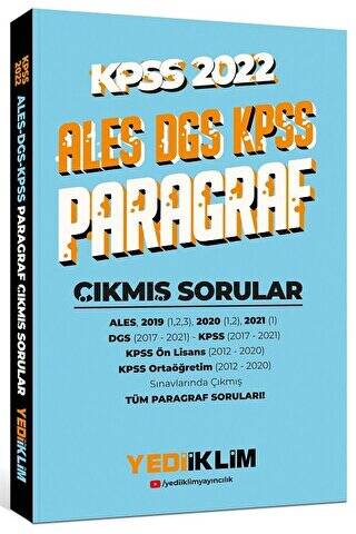 2022 KPSS-ALES-DGS Paragraf Çıkmış Sorular - 1