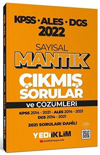 2022 KPSS ALES DGS Sayısal Mantık Çıkmış Sorular ve Çözümleri - 1