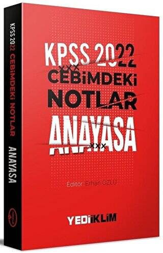 2022 KPSS Cebimdeki Notlar Anayasa Kitapçığı - 1