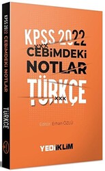 2022 KPSS Cebimdeki Notlar Türkçe Kitapçığı - 1