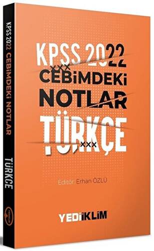 2022 KPSS Cebimdeki Notlar Türkçe Kitapçığı - 1