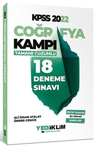 2022 KPSS Coğrafya Kampı Tamamı Çözümlü 18 Deneme Sınavı - 1