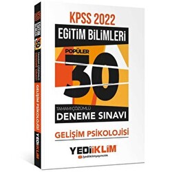 2022 KPSS Eğitim Bilimleri Gelişim Psikolojisi Tamamı Çözümlü 30 Popüler Deneme - 1
