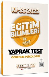 2022 KPSS Eğitim Bilimleri Öğrenme Psikolojisi Çek Kopart Yaprak Test - 1