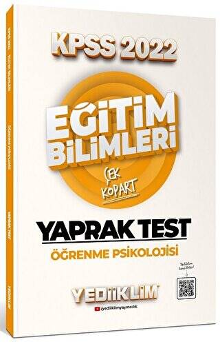 2022 KPSS Eğitim Bilimleri Öğrenme Psikolojisi Çek Kopart Yaprak Test - 1