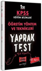2022 KPSS Eğitim Bilimleri Öğretim Yöntem ve Teknikleri Yaprak Test - Yargı Yayınevi