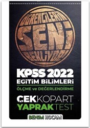 2022 KPSS Eğitim Bilimleri Ölçme ve Değerlendirme Çek Kopar Yaprak Test - 1
