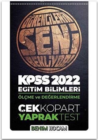 2022 KPSS Eğitim Bilimleri Ölçme ve Değerlendirme Çek Kopar Yaprak Test - 1