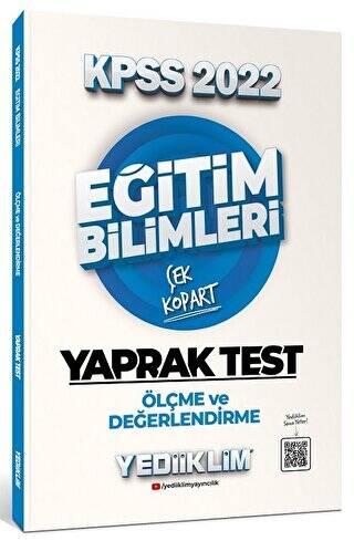 2022 KPSS Eğitim Bilimleri Ölçme ve Değerlendirme Çek Kopart Yaprak Test - 1