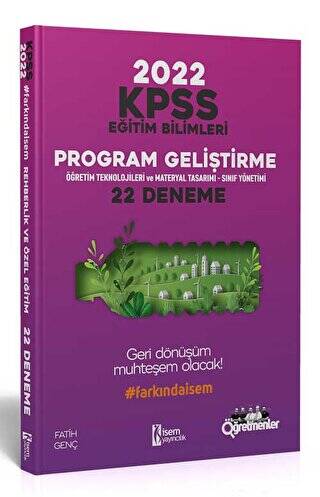 2022 KPSS Eğitim Bilimleri Program Geliştirme 22 Deneme - 1