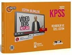 2022 KPSS Eğitim Bilimleri Rehberlik ve Özel Eğitim Video Ders Notu - 1