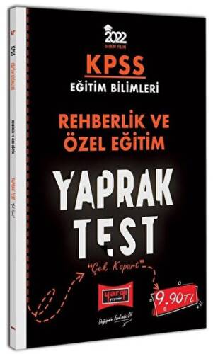 2022 KPSS Eğitim Bilimleri Rehberlik ve Özel Eğitim Yaprak Test - 1