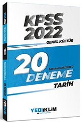2022 KPSS Genel Kültür Tarih Tamamı Çözümlü 20 Deneme Sınavı - 1