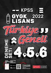 2022 KPSS Genel Yetenek Genel Kültür 4-5-6 3`lü Deneme - 1