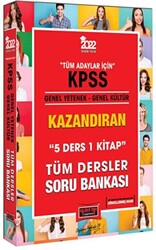 2022 KPSS Genel Yetenek Genel Kültür 5 Ders 1 Kitap Kazandıran Tüm Dersler Soru Bankası - Yargı Yayınevi