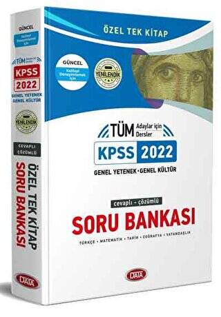 2022 KPSS Genel Yetenek - Genel Kültür Cevaplı - Çözümlü Soru Bankası - 1