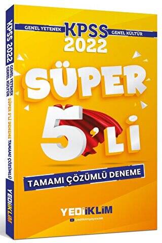 2022 KPSS Genel Yetenek Genel Kültür Süper 5 li Deneme Çözümlü - 1